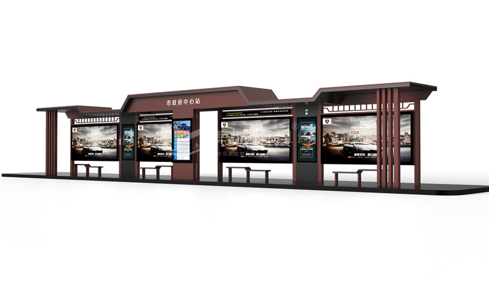 公交候車(chē)亭 公交候車(chē)亭